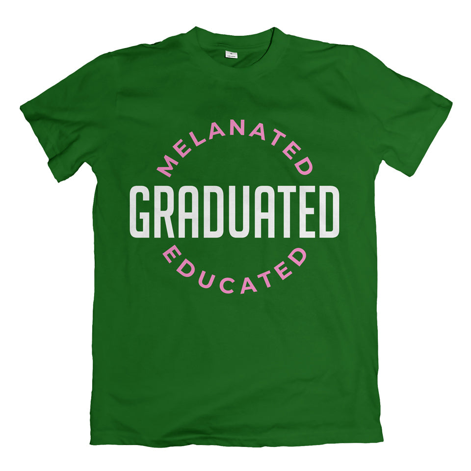 Melanated Graduated Green T-Shirt