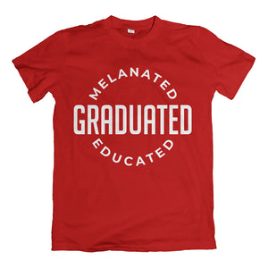 Melanated Graduated Red T-Shirt